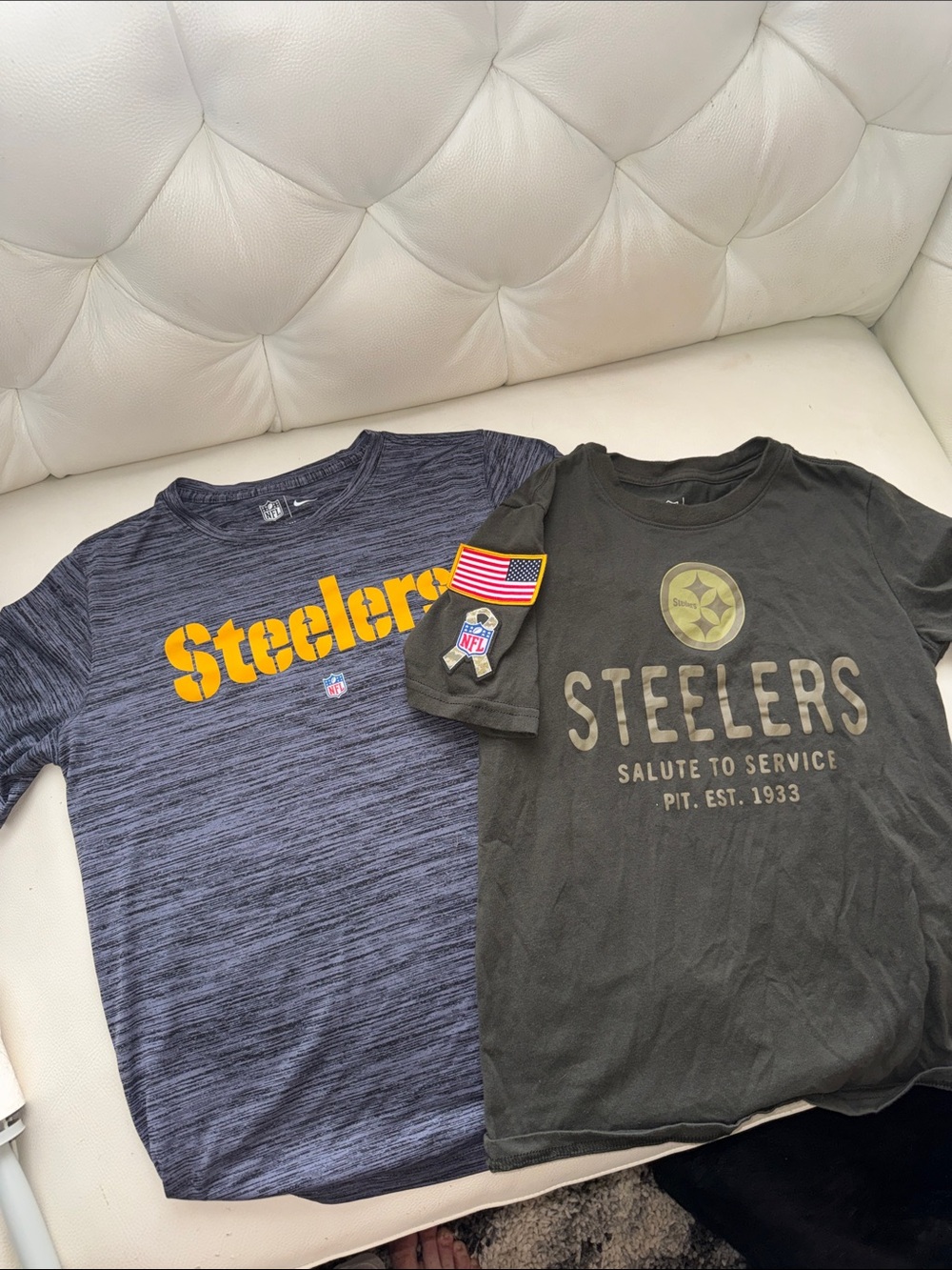 Pittsburgh Steelers Kids Tee - Grey & Green
